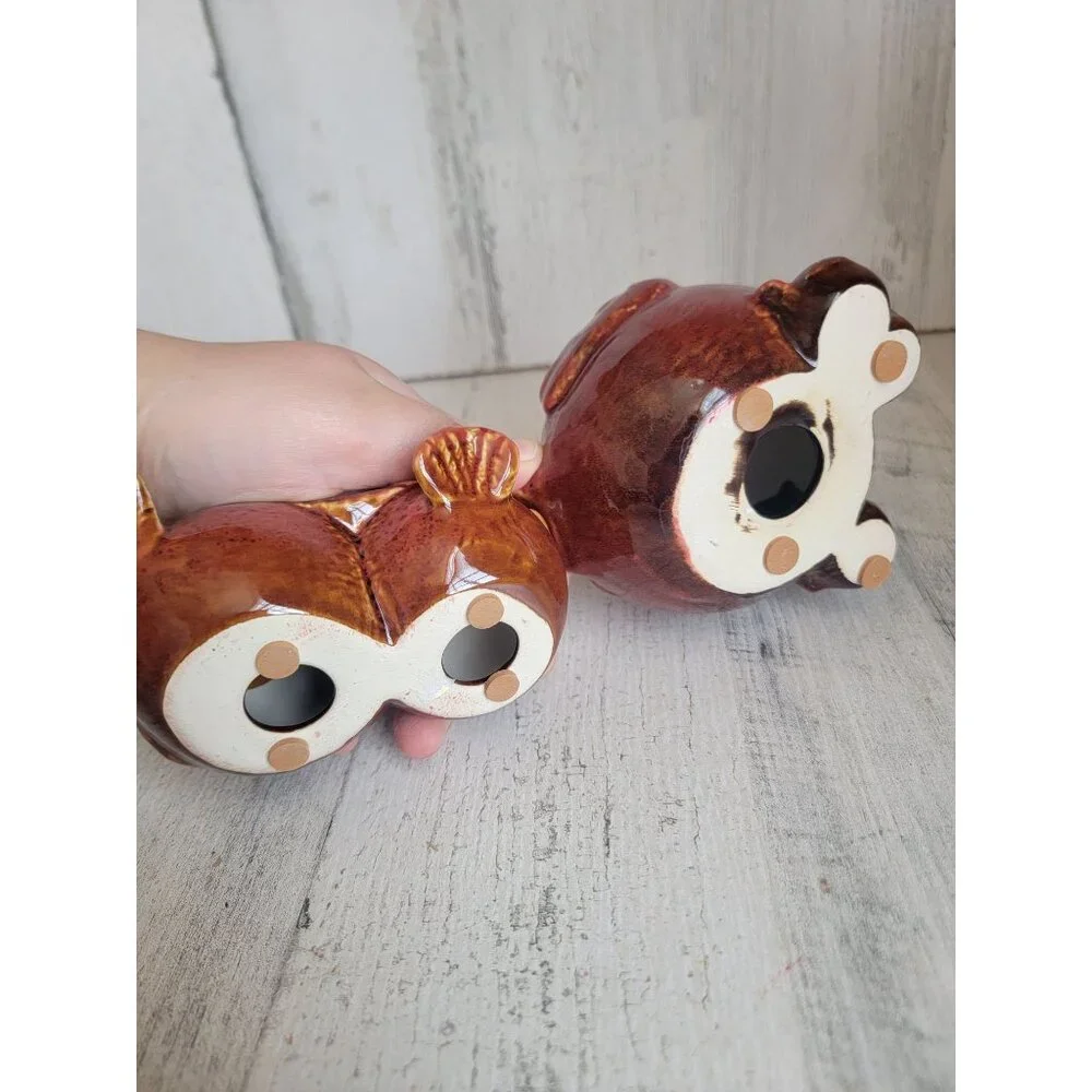 Ceramic red cardinal bird family‎ flock group xmas set